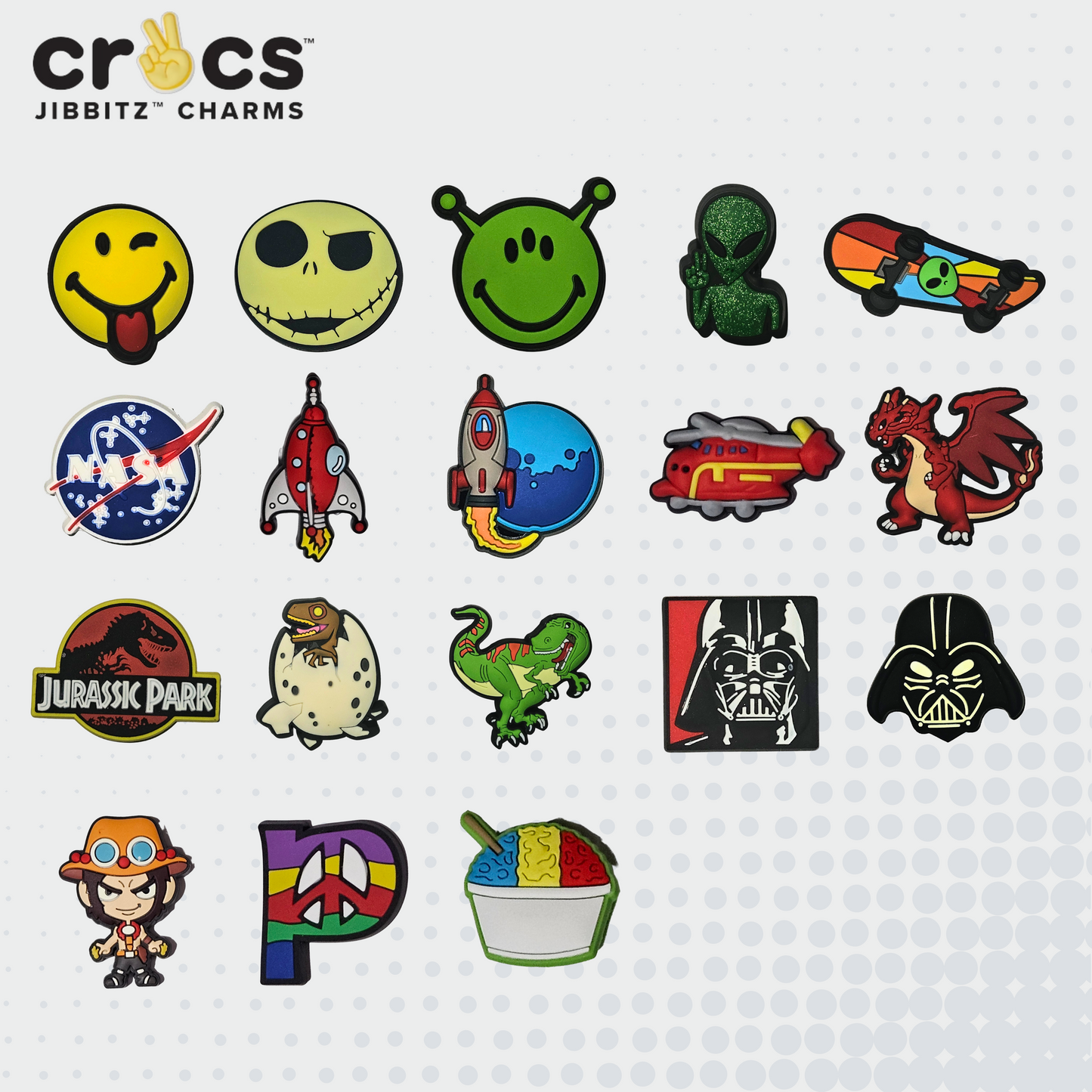 Jibbitz Dinosaurios, Star Wars & Otros