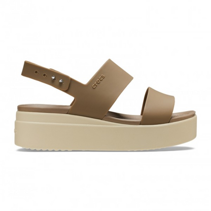 Crocs Brooklyn Low Wedge Beige