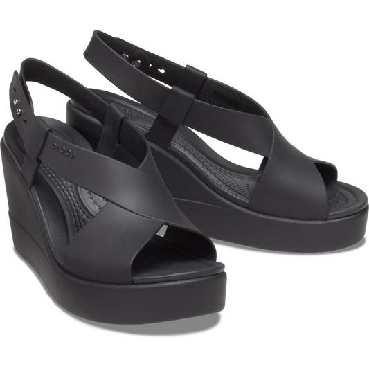 Crocs Brooklyn High Wedge Negro