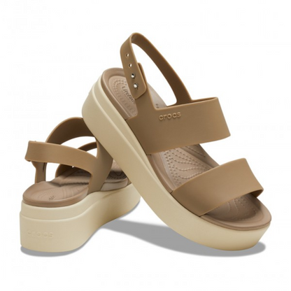 Crocs Brooklyn Low Wedge Beige