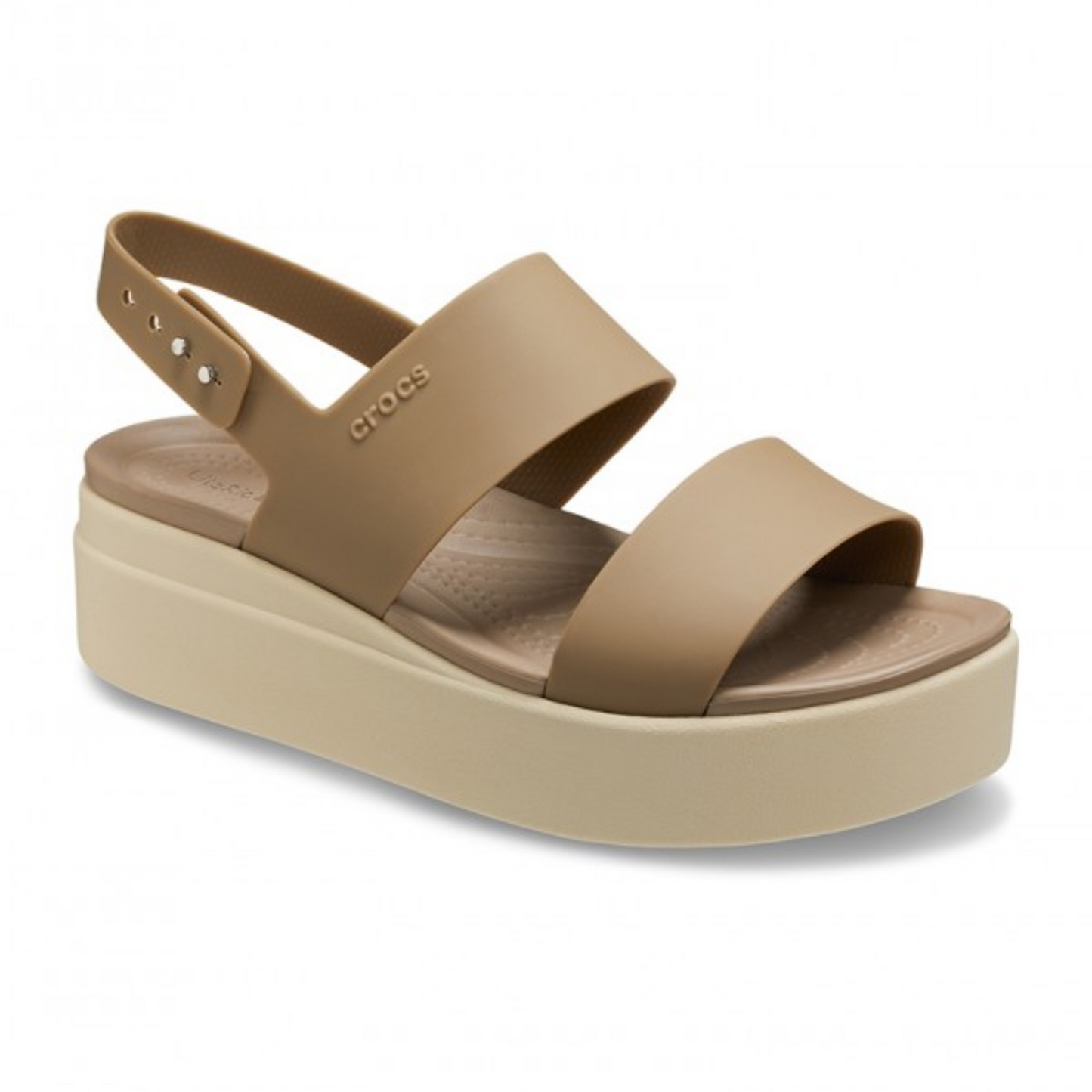 Crocs Brooklyn Low Wedge Beige