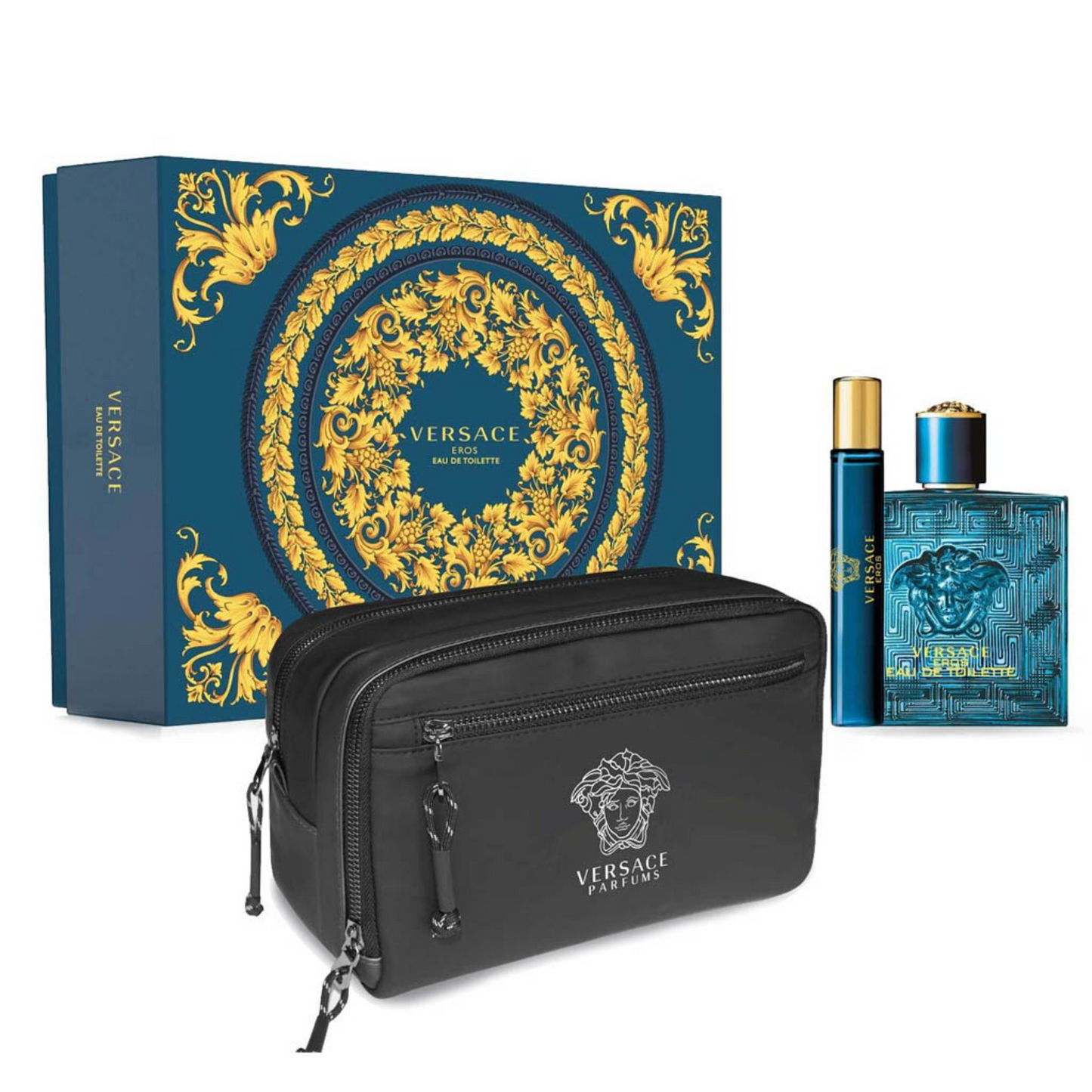 Versace Eros EDT (M) / 3 PC SP 100 ML; SP 10 ML; Trousse