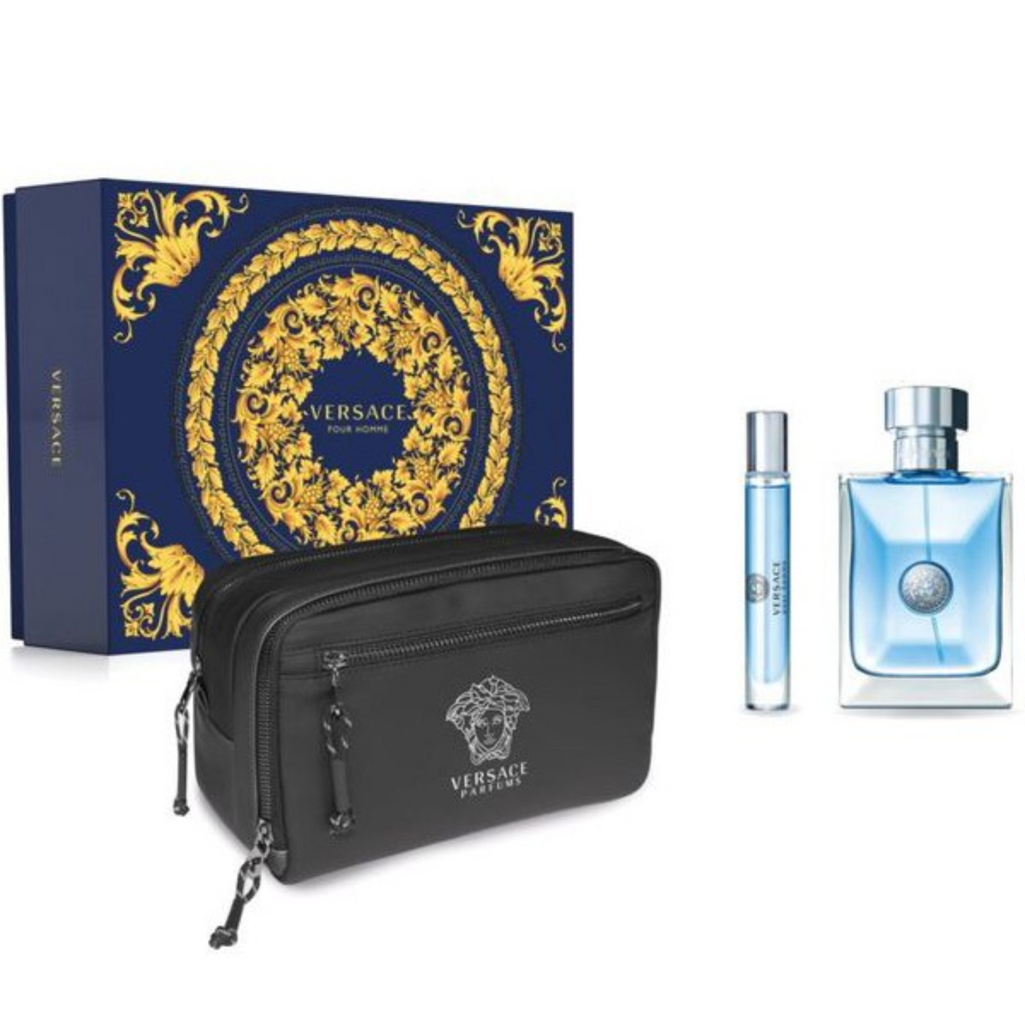 Versace Pour Homme EDT (M) / 3 PC SP 100 ML; SP 10 ML; Trousse