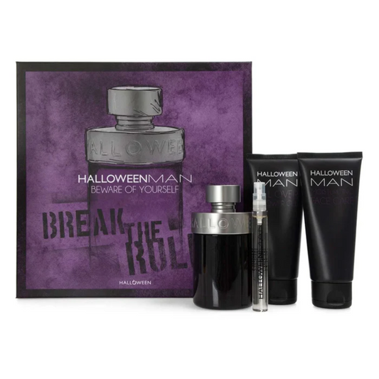 J del Pozo Halloween Man EDT (M) / 4 PC SP 125 ML; SG 100 ML; Face Cream 100 ML; SP 10 ML